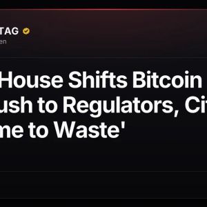 White House Shifts Bitcoin (BTC) Rule Push to Regulators, Citing 'No Time to Waste'