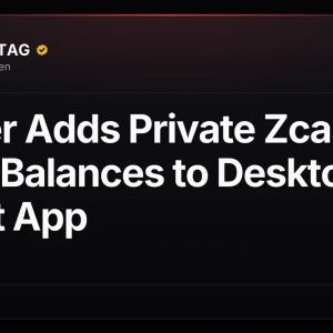 Ledger Adds Private Zcash (ZEC) Balances to Desktop Wallet App