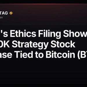 Trump's Ethics Filing Shows Up to $100K Strategy Stock Purchase Tied to Bitcoin (BTC)
