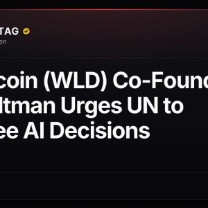 Worldcoin (WLD) Co-Founder Sam Altman Urges UN to Oversee AI Decisions