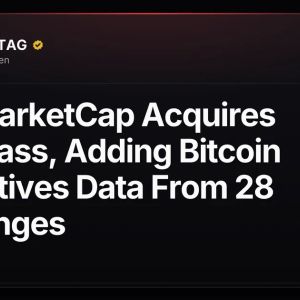 CoinMarketCap Acquires Coinglass, Adding Bitcoin Derivatives Data From 28 Exchanges