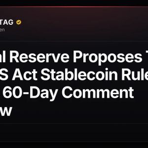 Federal Reserve Proposes Two GENIUS Act Stablecoin Rules, Opens 60-Day Comment Window