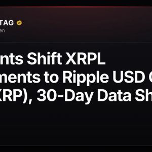AI Agents Shift XRPL Settlements to Ripple USD Over XRP (XRP), 30-Day Data Shows
