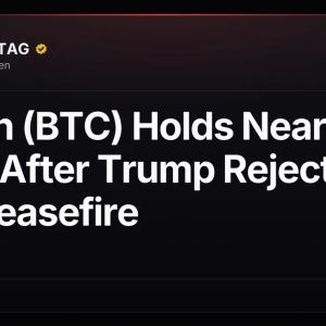 Bitcoin (BTC) Holds Near $84K After Trump Rejects Iran Ceasefire