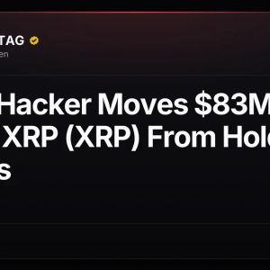 Bitget Hacker Moves $83M in Stolen XRP (XRP) From Holding Wallets