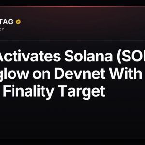 Anza Activates Solana (SOL) Alpenglow on Devnet With 150ms Finality Target