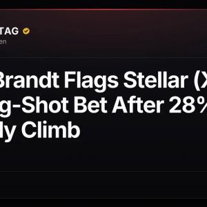 Peter Brandt Flags Stellar (XLM) as Long-Shot Bet After 28% Monthly Climb