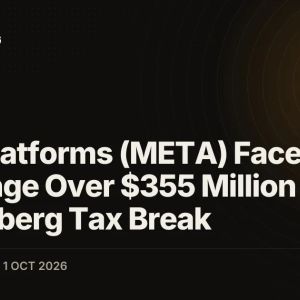Meta Platforms (META) Faces IRS Challenge Over $355 Million Zuckerberg Tax Break