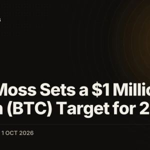 Mark Moss Sets a $1 Million Bitcoin (BTC) Target for 2030