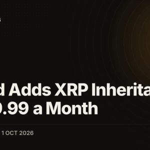 Uphold Adds XRP Inheritance for $19.99 a Month