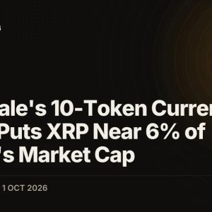 Grayscale's 10-Token Currencies Sector Puts XRP Near 6% of Bitcoin's Market Cap