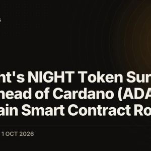 Midnight's NIGHT Token Surges 86% Ahead of Cardano (ADA) Sidechain Smart Contract Rollout