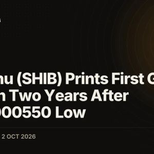 Shiba Inu (SHIB) Prints First Golden Cross in Two Years After $0.00000550 Low