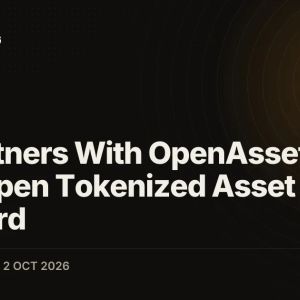 Sui Partners With OpenAssets to Build Open Tokenized Asset Standard