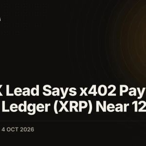 RippleX Lead Says x402 Payments on XRP Ledger (XRP) Near 12 Million