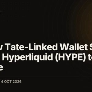 Andrew Tate-Linked Wallet Sends 20,950 Hyperliquid (HYPE) to Binance