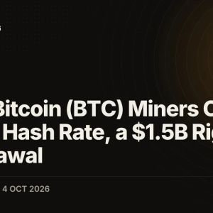Listed Bitcoin (BTC) Miners Cut 75 EH/s of Hash Rate, a $1.5B Rig Withdrawal