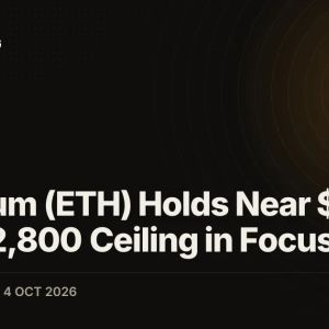 Ethereum (ETH) Holds Near $2,700 With $2,800 Ceiling in Focus