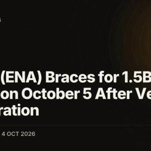 Ethena (ENA) Braces for 1.5B Token Unlock on October 5 After Vesting Acceleration