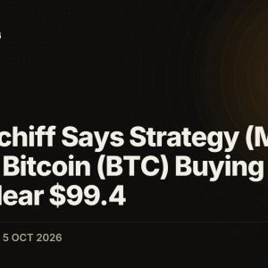 Peter Schiff Says Strategy (MSTR) Lost Its Bitcoin (BTC) Buying Power, STRC Near $99.4