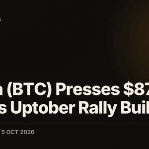 Bitcoin (BTC) Presses $87,177 High as Uptober Rally Builds