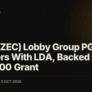 Zcash (ZEC) Lobby Group PGPZ Registers With LDA, Backed by $750,000 Grant