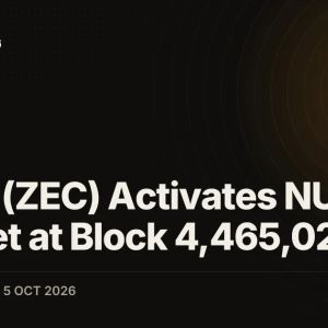 Zcash (ZEC) Activates NU7 on Testnet at Block 4,465,026