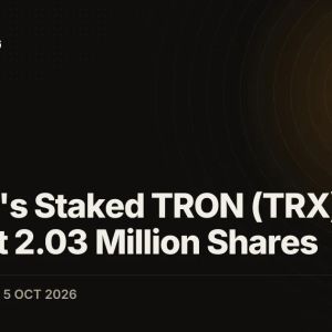 Canary's Staked TRON (TRX) ETF Stalls at 2.03 Million Shares