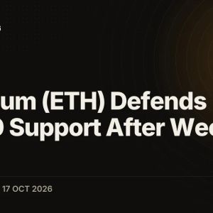 Ethereum (ETH) Defends $2,310 Support After Weekly Dip