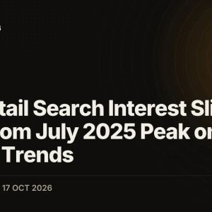 XRP Retail Search Interest Slides 90% From July 2025 Peak on Google Trends