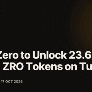 LayerZero to Unlock 23.63 Million ZRO Tokens on Tuesday