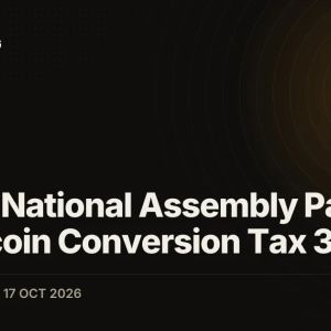 French National Assembly Passes Stablecoin Conversion Tax 38-37