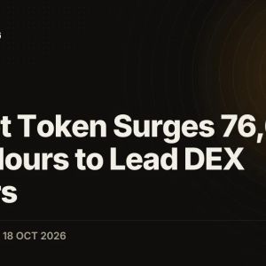 Groklet Token Surges 76,686% in 24 Hours to Lead DEX Gainers