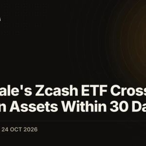Grayscale's Zcash ETF Crosses $1 Billion in Assets Within 30 Days