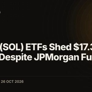Solana (SOL) ETFs Shed $17.3 Million Despite JPMorgan Fund Launch