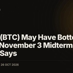 Bitcoin (BTC) May Have Bottomed Before November 3 Midterms, Max Crypto Says