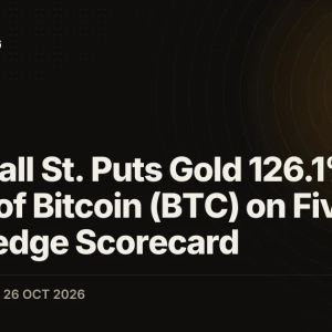 24/7 Wall St. Puts Gold 126.1% Ahead of Bitcoin (BTC) on Five-Year Hedge Scorecard