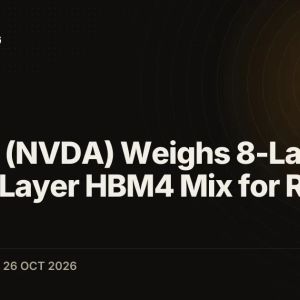 NVIDIA (NVDA) Weighs 8-Layer and 12-Layer HBM4 Mix for Rubin Ultra