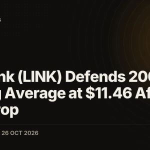 Chainlink (LINK) Defends 200-Day Moving Average at $11.46 After 25% Drop