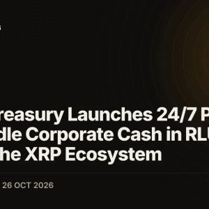 Ripple Treasury Launches 24/7 Platform to Park Idle Corporate Cash in RLUSD Across the XRP Ecosystem