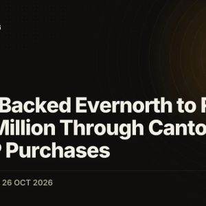 Ripple-Backed Evernorth to Raise $80.7 Million Through Cantor Unit for XRP Purchases