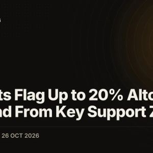 Analysts Flag Up to 20% Altcoin Rebound From Key Support Zones