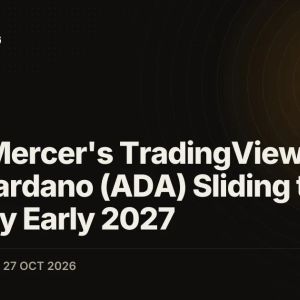 Kevin Mercer's TradingView Chart Sees Cardano (ADA) Sliding to $0.15 by Early 2027
