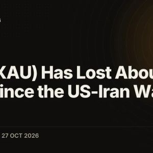 Gold (XAU) Has Lost About 25% Since the US-Iran War Began