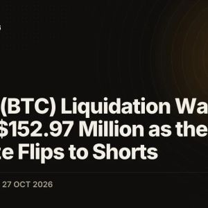 Bitcoin (BTC) Liquidation Wave Clears $152.97 Million as the Squeeze Flips to Shorts