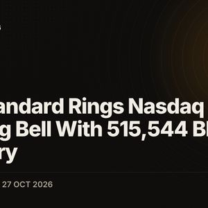 BNB Standard Rings Nasdaq Opening Bell With 515,544 BNB in Treasury