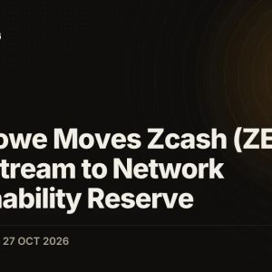 Sean Bowe Moves Zcash (ZEC) 8% Grant Stream to Network Sustainability Reserve