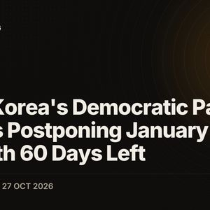 South Korea's Democratic Party Weighs Postponing January Crypto Tax With 60 Days Left