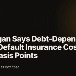 JPMorgan Says Debt-Dependent AI Firm's Default Insurance Costs Hit 1,100 Basis Points