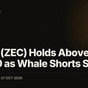 Zcash (ZEC) Holds Above $1,200 as Whale Shorts Swell